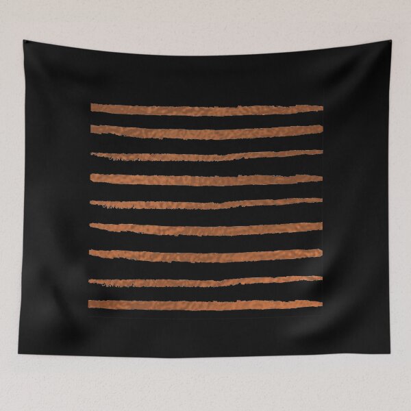 Item preview, Copper and black stripes decorative patterns designed and sold by NelBo.