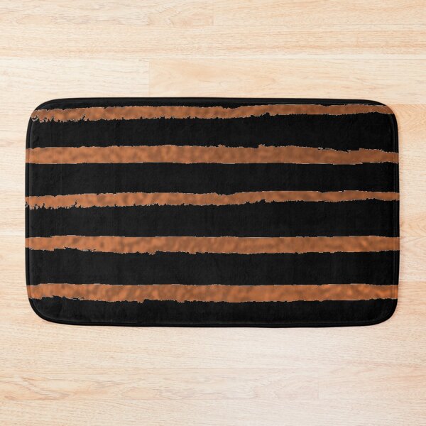 Item preview, Copper and black stripes decorative patterns designed and sold by NelBo.