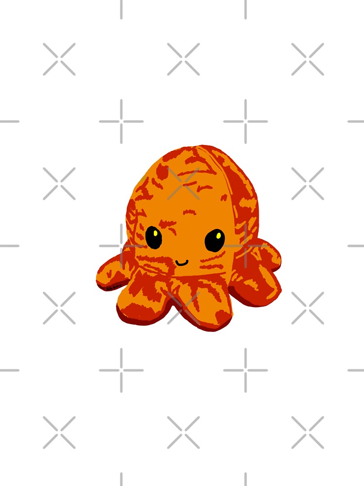 Orange Octopus Sticker By Starkkj2201 Redbubble 6927