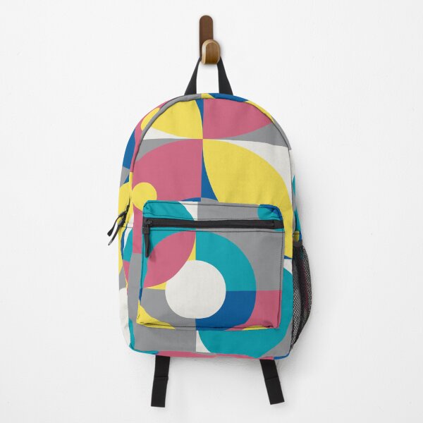 Item preview, Abstract geometric pattern with round elements in multicolor palette variation designed and sold by acidmit.