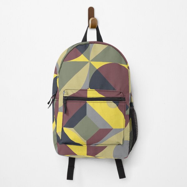 Item preview, Abstract geometric pattern with rectangular and round elements in multicolor palette variation designed and sold by acidmit.