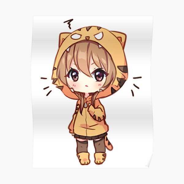 anime chibi girl posters  redbubble