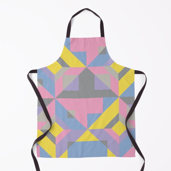 Artikelvorschau, Square and triangular elements in abstract geometric pattern in multicolor palette variation entworfen und verkauft von acidmit.