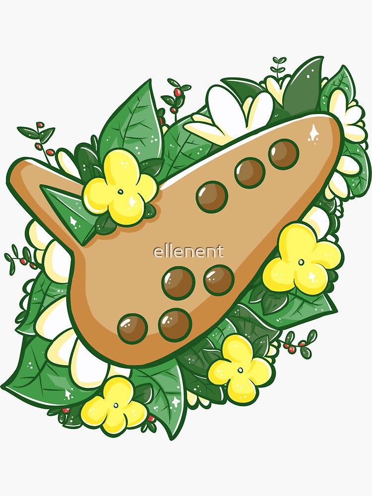 "Fairy Ocarina" Sticker for Sale by ellenent Redbubble
