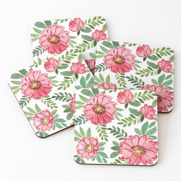 Item preview, Abstract Pink Watercolour Florals designed and sold by MinaP.