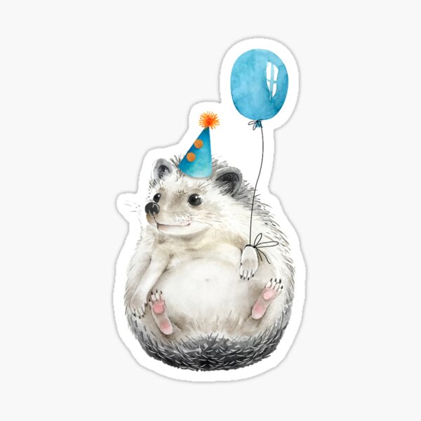 Item preview, hedgehog with balloon designed and sold by zanbo.
