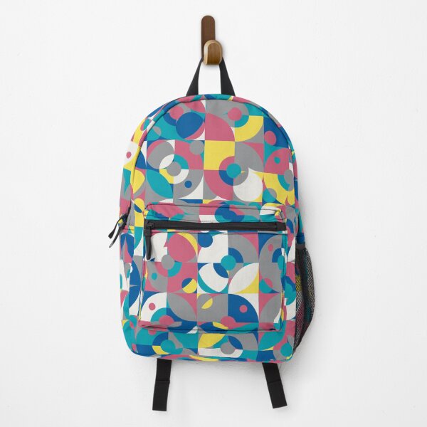 Item preview, Abstract multicolor geometric mosaic with square and round shapes designed and sold by acidmit.