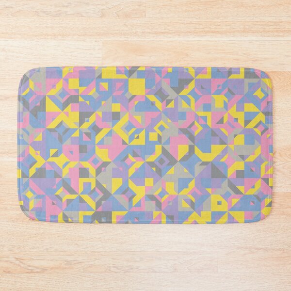 Artikelvorschau, Square and triangular geometric shapes in abstract multicolor mosaic entworfen und verkauft von acidmit.