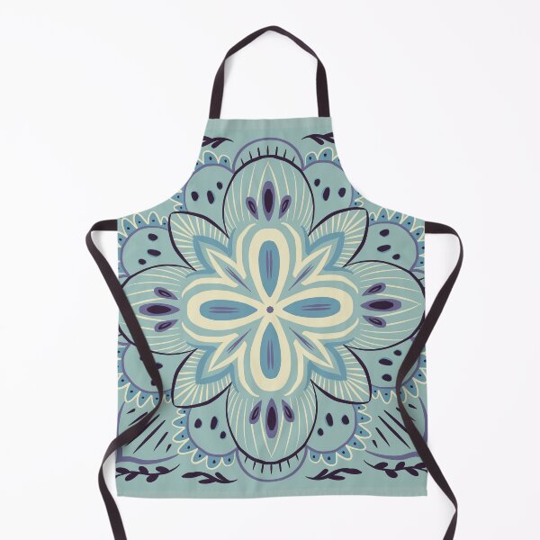 Item preview, Dreamy Blue Mandala Floral Pattern designed and sold by Sarah Crosby.