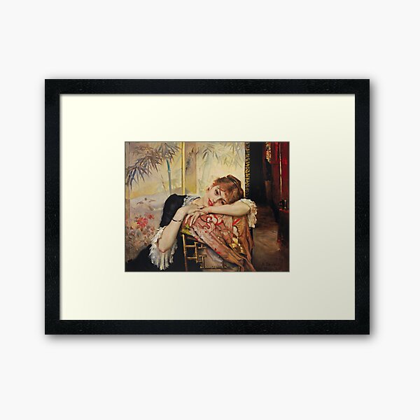 Item preview, The Parisienne (Virginie) - Albert Edelfelt designed and sold by brushandframes.
