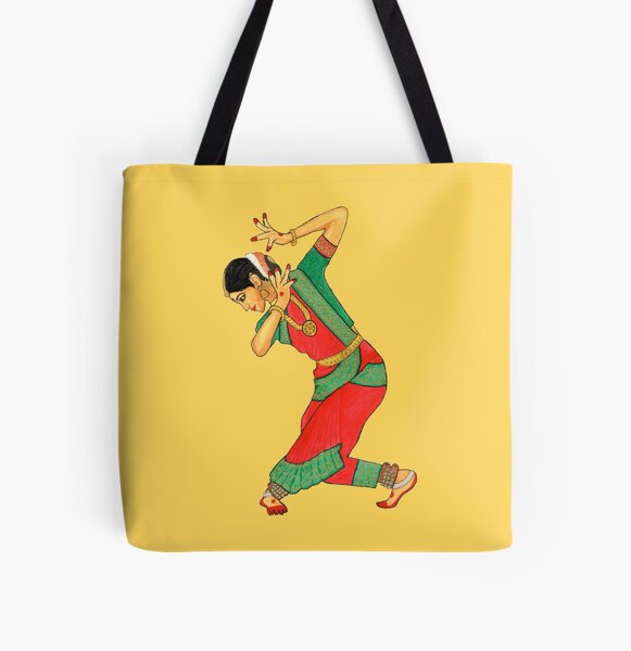 Item preview, Bharatanatyam dancer art - Indian classical dance / dancer designed and sold by HariniArts.
