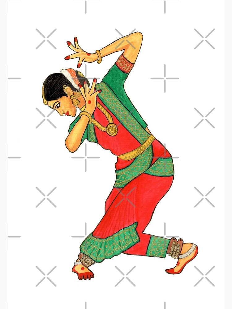 Bharatanatyam Dancer-2 Art Print, Wall Decor - Etsy | Dancers art, Dancing  drawings, Indian art paintings