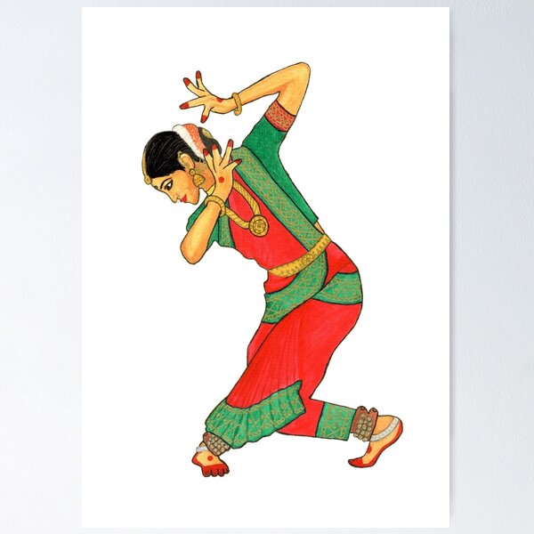 silhouette of a bharatanatyam dance... - OpenDream