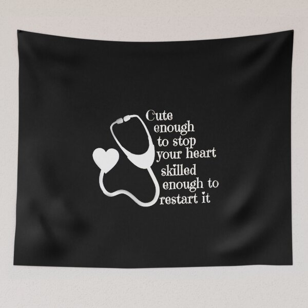 Item preview, Doctor gift - cute enough to stop your heart skilled enough to restart it - junior doctor mug - ER nurse - gift for her designed and sold by FirSen.