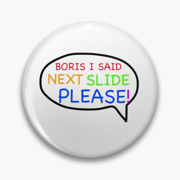 Item preview, Chris Whitty Boris Johnson next slide please sticker  designed and sold by lifewithrads.