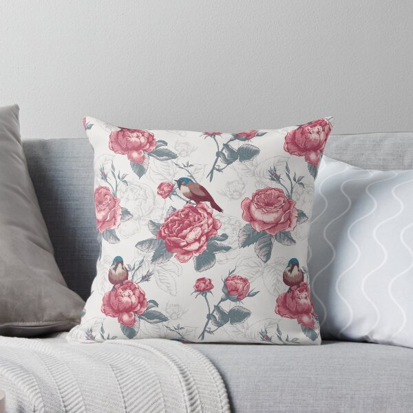 Item preview, Beautiful Red Roses and Birds designed and sold by BellaRepetitum.