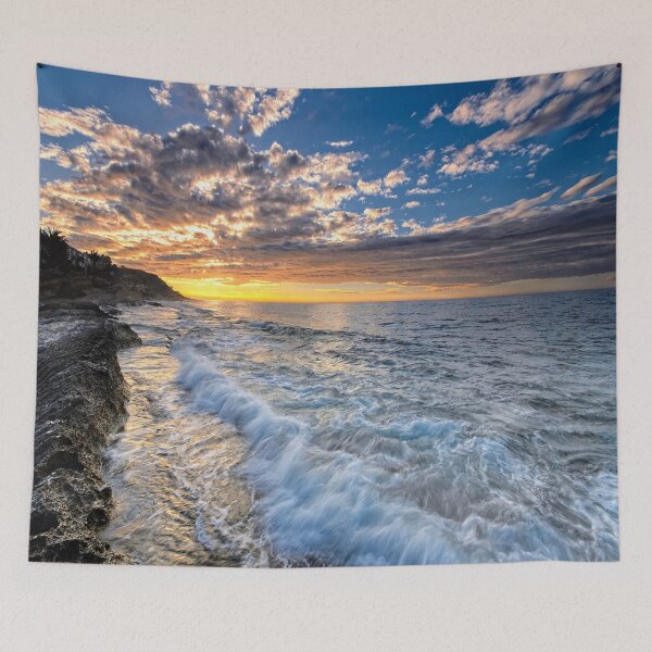 Item preview, Ocean Sea Beach  Sunset Waves designed and sold by BlackDiamond96.