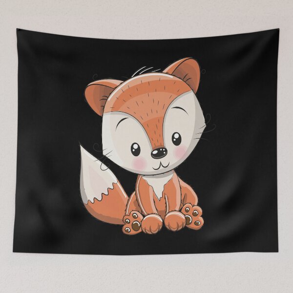 Artikelvorschau, Fox Cute Kawaii Cartoon entworfen und verkauft von ProjectX23.