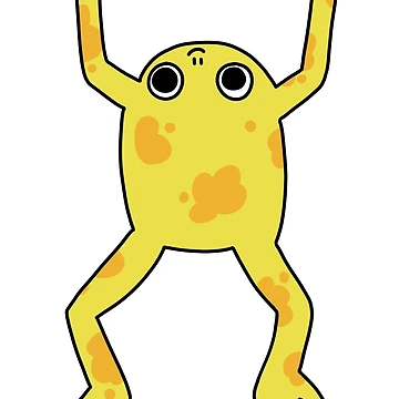 Artwork thumbnail, Cute Yellow Frog by kitty froggo