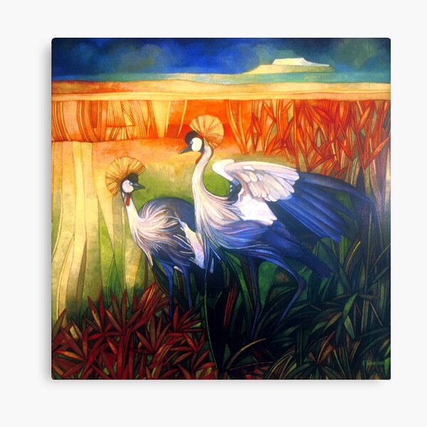 crane "balearica pavonina" Canvas Print