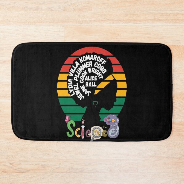Item preview, FEMALE SCIENTIST SILHOUTTE BLACK HISTORY MEDICAL LABORATORY SCIENTIST  designed and sold by Hippiesole.