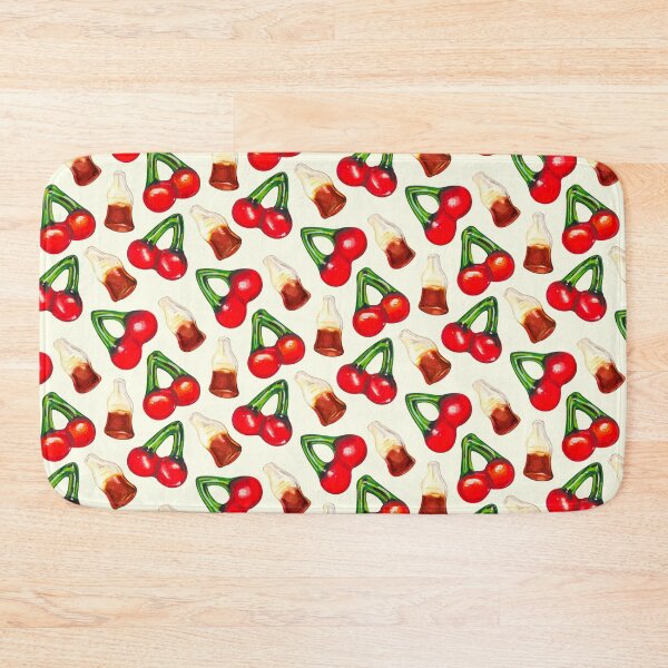 Item preview, Cherry Cola Gummy Candy Pattern - White designed and sold by Kelly  Gilleran.