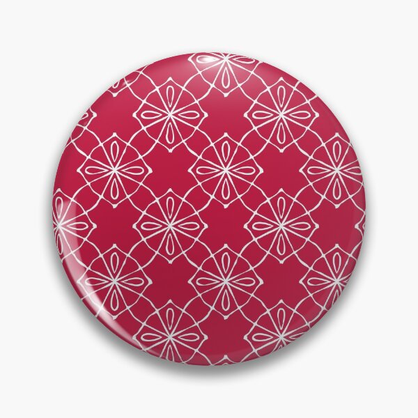 Item preview,  Geometric Pattern Linked Pink White designed and sold by Antava.