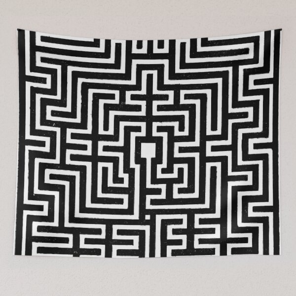 Item preview, "Zebra Maze" designed and sold by bohokitty.