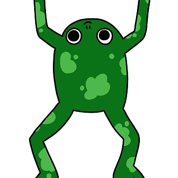 Artwork thumbnail, Cute Green Frog by kitty froggo