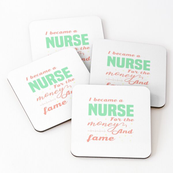Item preview, Copy of I Became A Nurse For The Money And Fame - Funny Gift For Nurses designed and sold by NSTeeDesign.