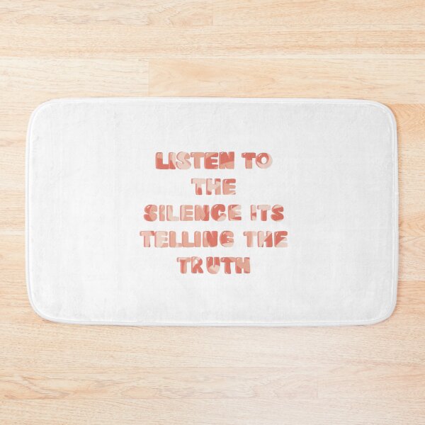 Item preview, Listen to the silence its telling the truth quote designed and sold by stay-grateful.