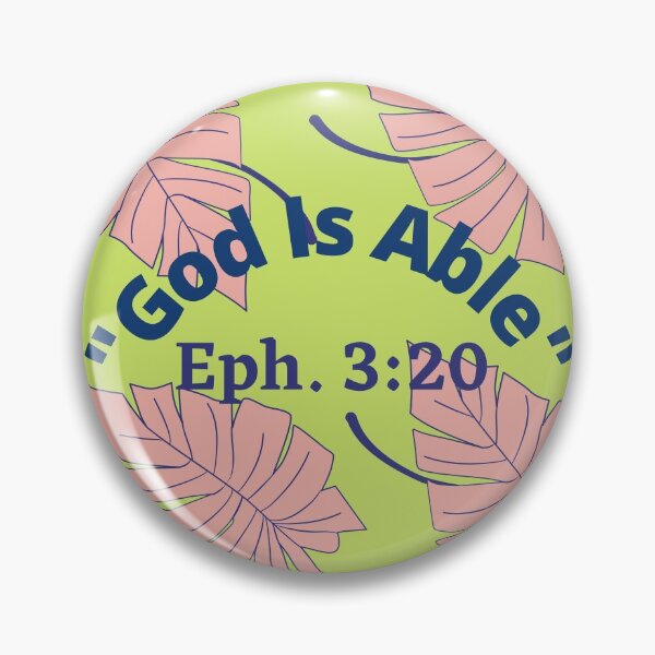 Item preview, God Is Able-Ephesians 3:20 designed and sold by tellit24seven.