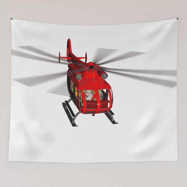 Item preview, Santa Claus Flies A Helicopter designed and sold by Mythos57.