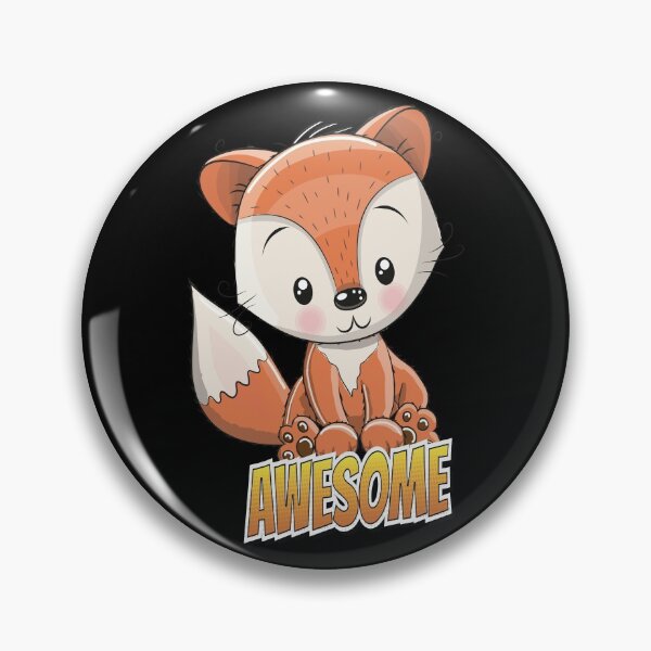 Artikelvorschau, Fox Awesome Cute Kawaii Cartoon entworfen und verkauft von ProjectX23.