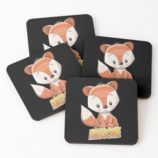 Artikelvorschau, Fox Awesome Cute Kawaii Cartoon entworfen und verkauft von ProjectX23.