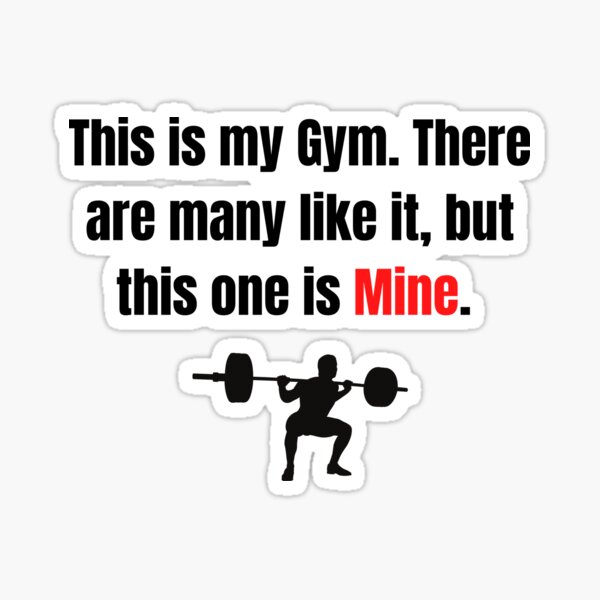 "Home Gym " Sticker for Sale by AltoRider Redbubble