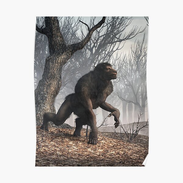 "The Michigan Dogman" Poster for Sale by DanielEskridge | Redbubble