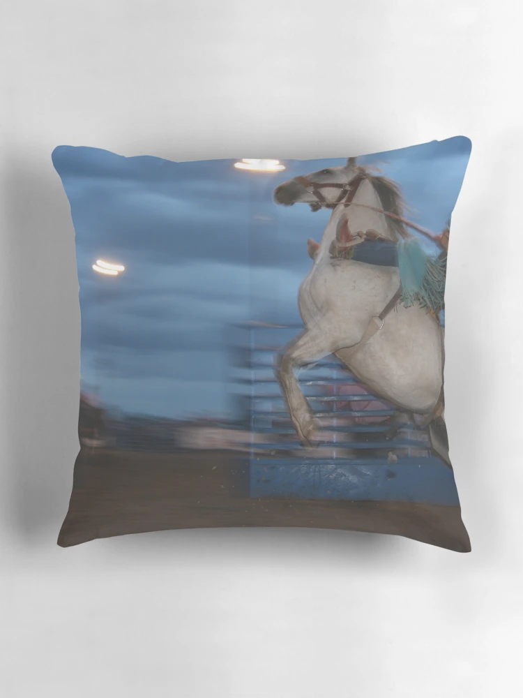 Thumbnail 3 of 4, Pillow, Bareback Bronc Rider designed and sold by Rodeo-Photos.