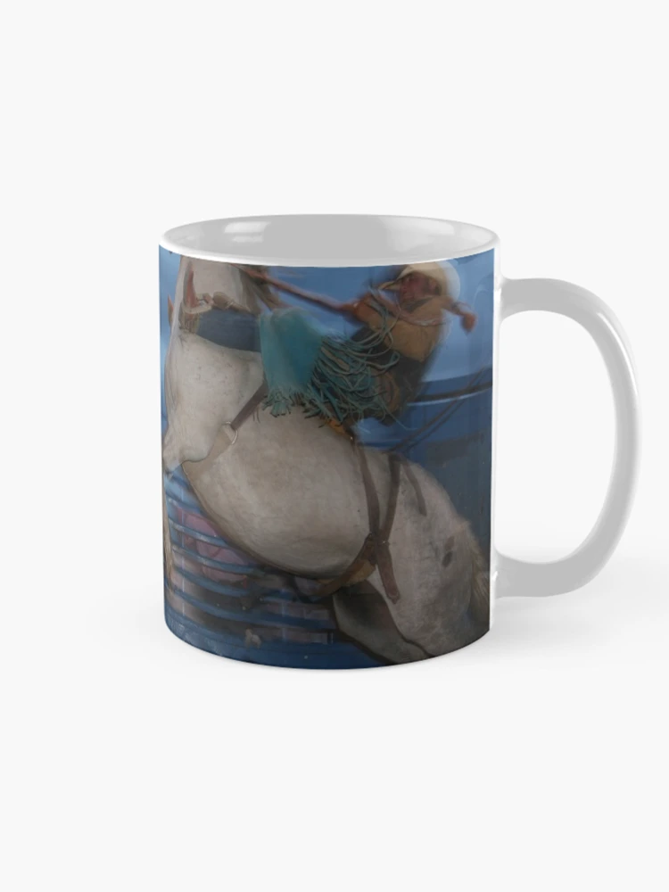 Thumbnail 3 of 6, Coffee Mug, Bareback Bronc Rider designed and sold by Rodeo-Photos.