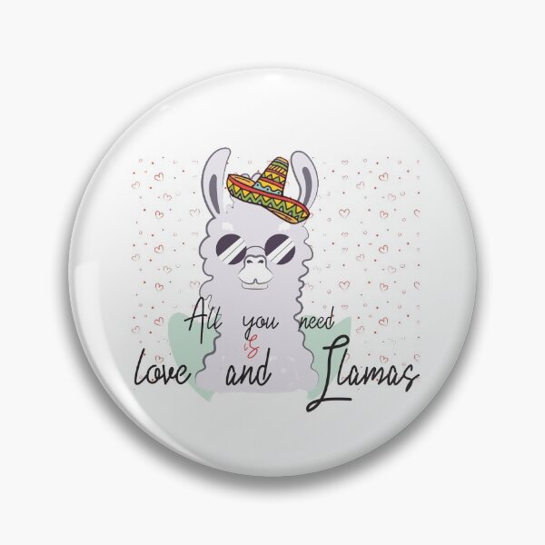 Item preview, ALL YOU NEED IS LOVE AND LLAMAS funny designed and sold by adelsalmi.