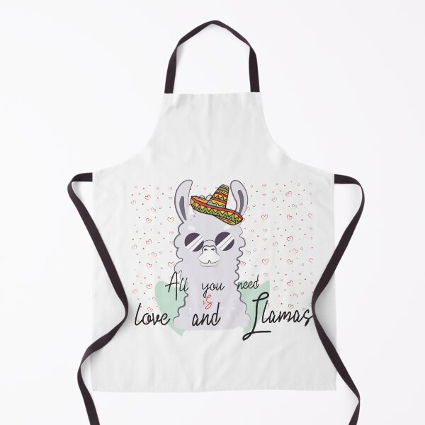 Item preview, ALL YOU NEED IS LOVE AND LLAMAS funny designed and sold by adelsalmi.