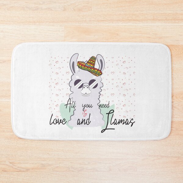 Item preview, ALL YOU NEED IS LOVE AND LLAMAS funny designed and sold by adelsalmi.