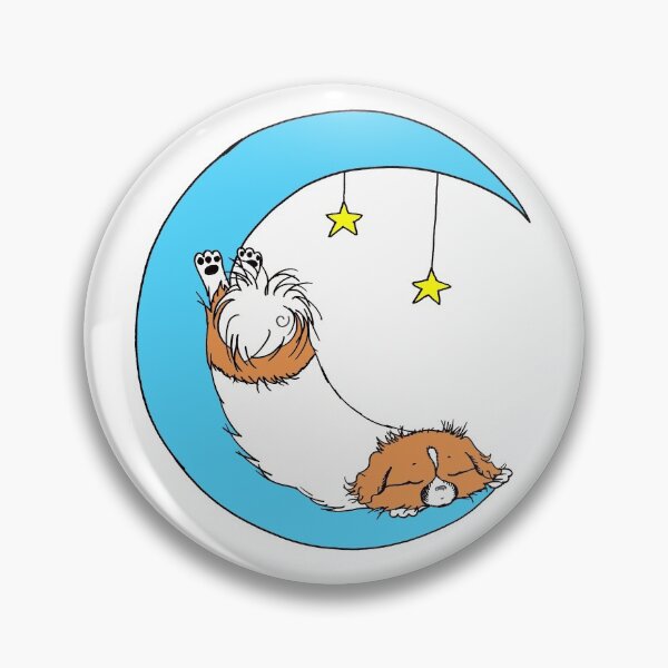 Item preview, Beautiful and Cute Tibbie on the Moon Art Design designed and sold by Monica C. Webster.