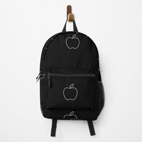 Premium AI Image | A silver bag with an apple logo is sitting on a table.