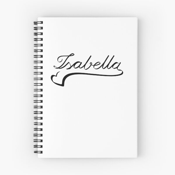 Item preview, ISABELLA NAME HEART LINE ART | Baby love unique proposal designed and sold by yourtravelguide.