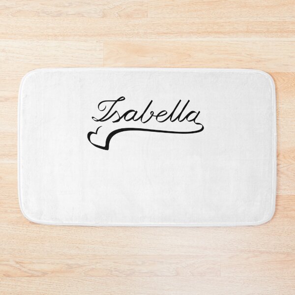 Item preview, ISABELLA NAME HEART LINE ART | Baby love unique proposal designed and sold by yourtravelguide.