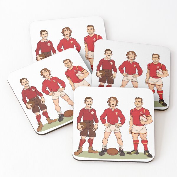 Item preview, The 1988 Range: Welsh rugby icons Arthur Gould (19th Century), JPR Williams (20th Century) and Sam Warburton (21st Century) designed and sold by theeastterrace.