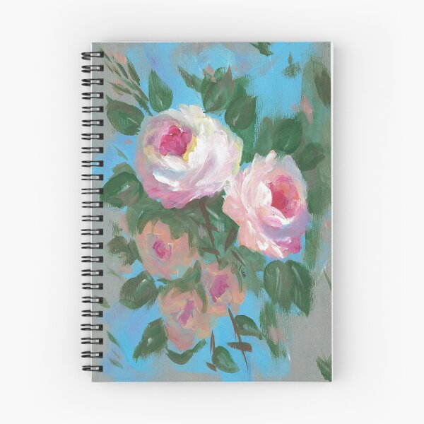 Artikelvorschau, Zwei leuchtend rosa Rosen entworfen und verkauft von Smalltownart.