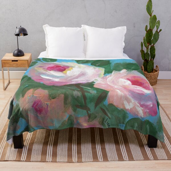 Item preview, Two Bright Pink Roses designed and sold by Smalltownart.