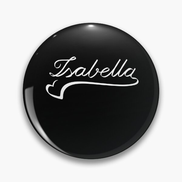 Item preview, ISABELLA NAME HEART LINE ART | Baby love unique proposal designed and sold by yourtravelguide.